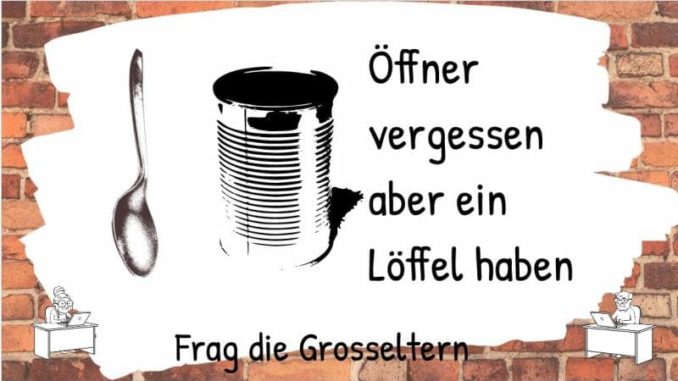 Eine Dose ohne Dosenöffner öffnen