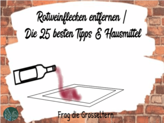 Rotwein Fleck entfernen